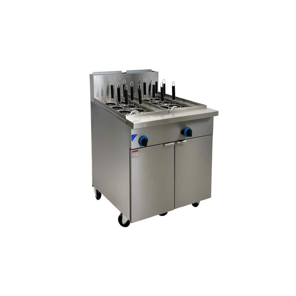 31.5 in. 12 Holes Commercial NSF Pasta Noodle Cooker Range EC22P in Stainless Steel