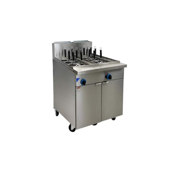 Elite Kitchen Supply 31.5 in. 12 Holes Commercial NSF Pasta Noodle Cooker Range EC22P in Stainless Steel