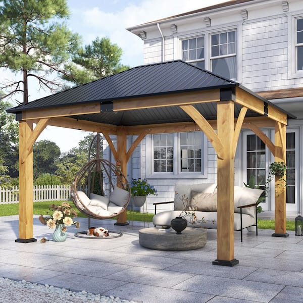 wtaps１９aw MODULAR COVERONICS 11 ft. x 13 ft. Outdoor Spruce Wood Frame Gazebo