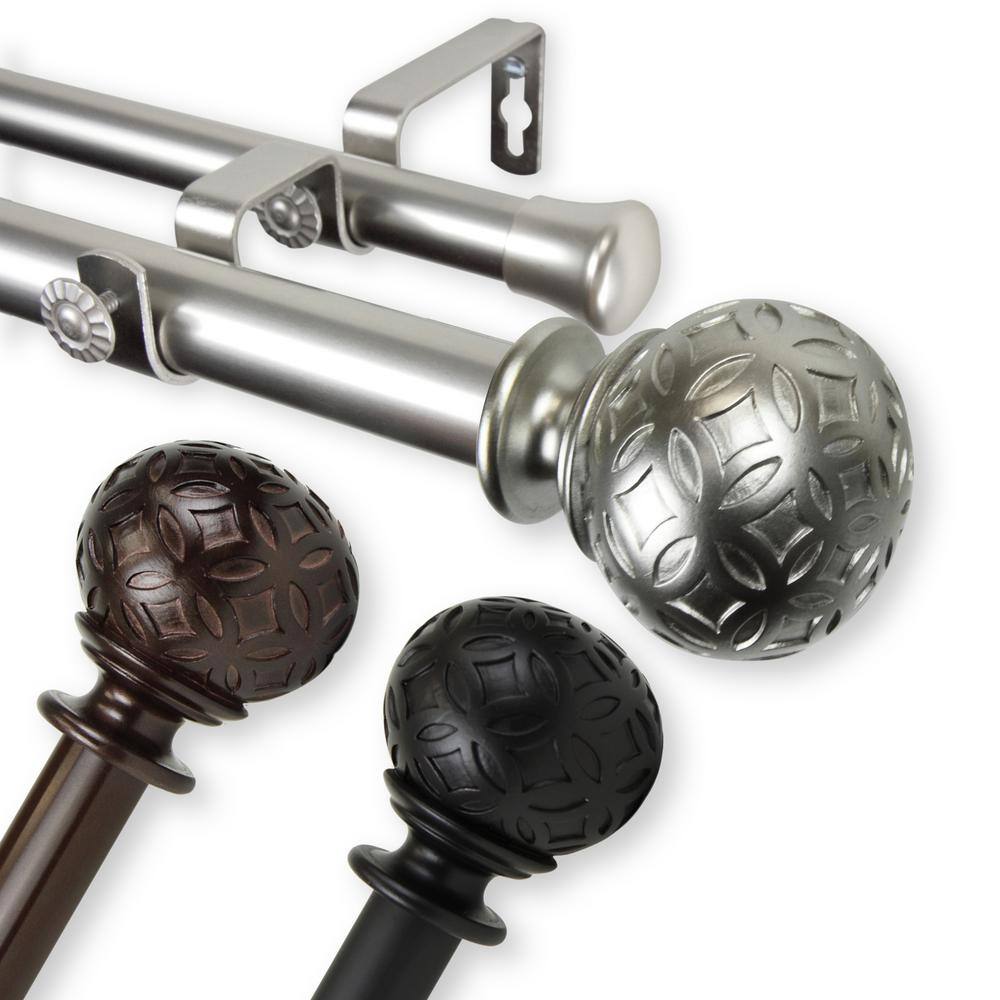 Plaid 1 in. Double Curtain Rod 28 in. - 48 in. in Bronze price history on PriceWatchPro