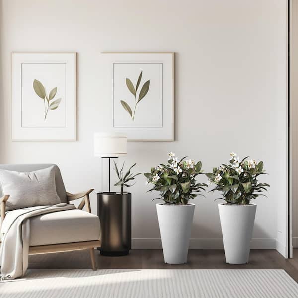 Reviews for Sapcrete Large and Tall 15in. High Round Frost White