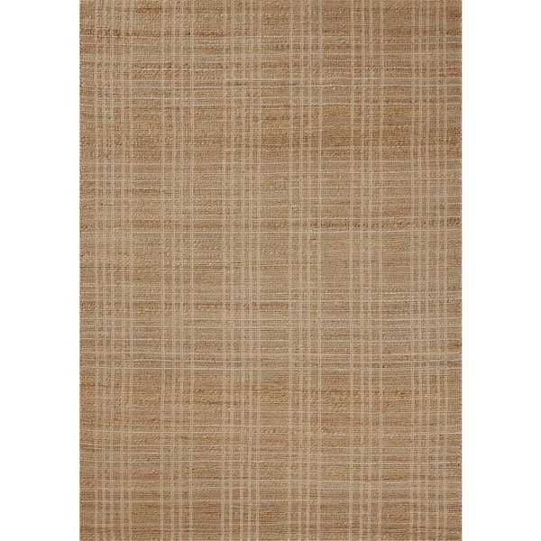 Chris Love Julia Judy Natural / Cream 2 ft. 6 in. x 7 ft. 6 in. Contemporary Runner Rug