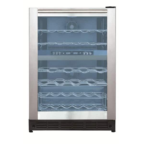 Magic Chef - 44 Bottle Dual Zone Wine Cooler in Stainless Steel
