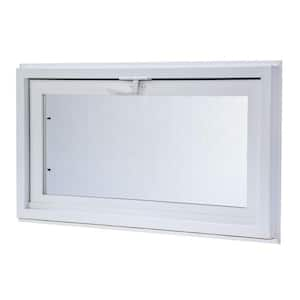 31.75 in. x 15.75 in. Hopper Vinyl Window with Screen