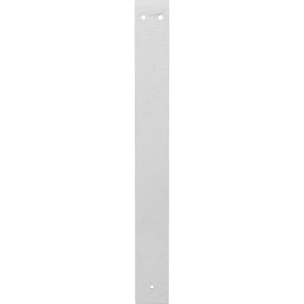Hammered White Steel Bracket for Shelves and Countertops