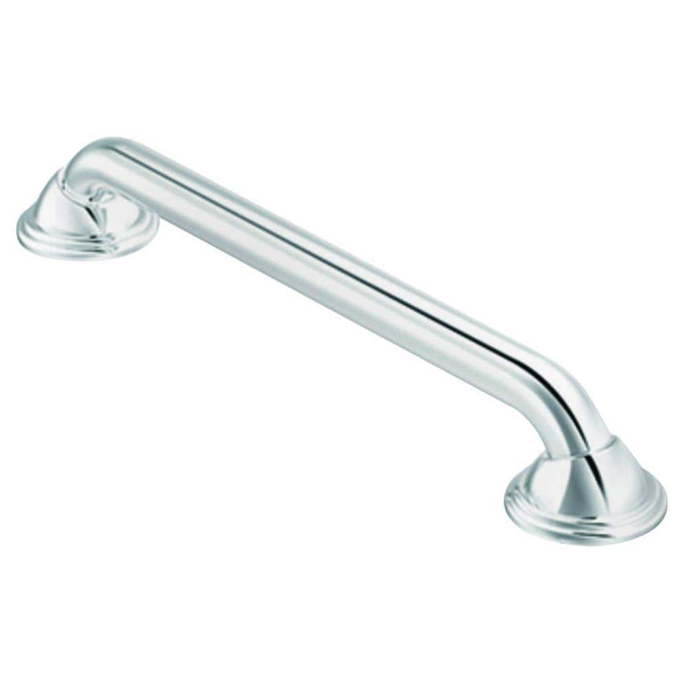 Concealed Screw Grab Bar Chrome x 1-1/4 in MOEN Home Care 12 in 