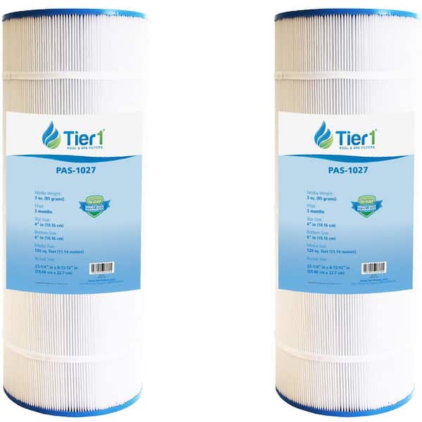 Tier1 PAS-1027 9 in. Dia. Pool and Spa Filter Cartridge Replacement for C1200, Star-Clear Plus, FC-1293, PA120 (2-Pack)