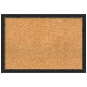 Accent Bronze 39.50 in. x 27.50 in. Narrow Narrow Framed Corkboard Memo Board