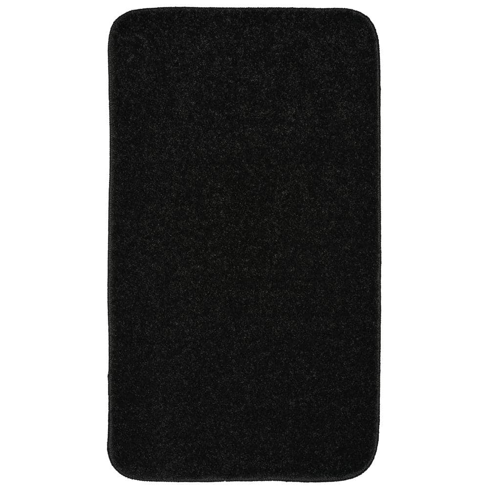 Gramercy Black 20 in. x 34 in. Solid Polypropylene Bath Mat price history on PriceWatchPro