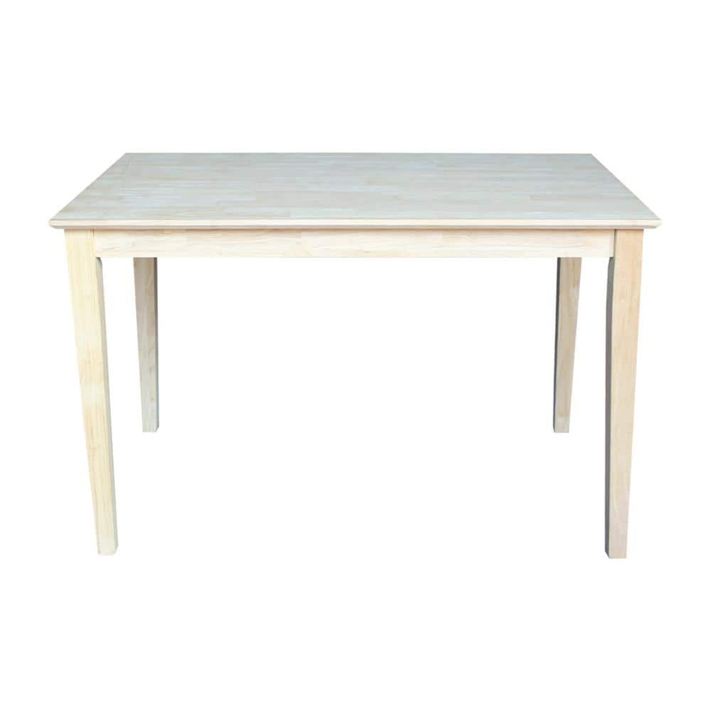 International Concepts Unfinished Solid Wood Dining Table