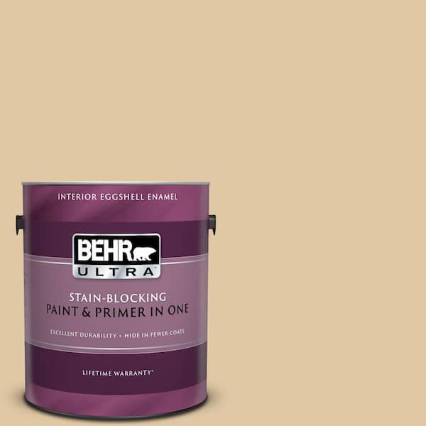 BEHR ULTRA 1 gal. #UL150-5 Crepe Eggshell Enamel Interior Paint and Primer in One