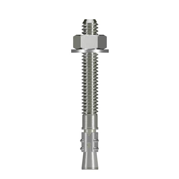 Simpson Strong-Tie Strong-Bolt 1/4 in. x 2-1/4 in. Type 304 Stainless-Steel Wedge Anchor (100-Pack)