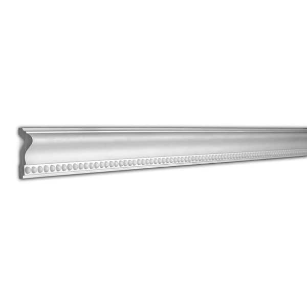American Pro Decor 1 in. x 2-3/4 in. x 96 in. Dotted Polyurethane Panel Moulding Pro Pack 40 LF (5-Pack)