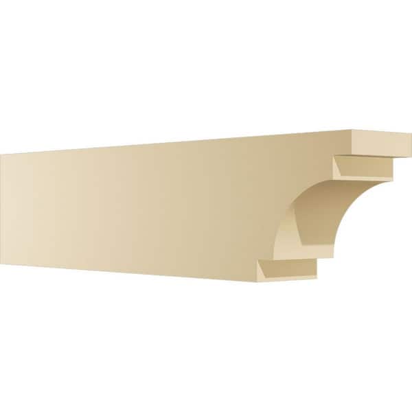 6 in. W x 10 in. H x 42 in. L Standard Mediterranean Signature Polyurethane Outlooker, Primed Tan