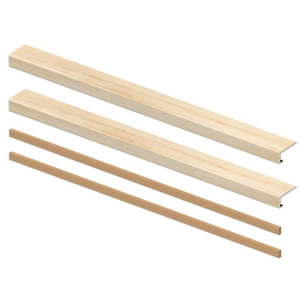 Waukee Mill 6.5 mm x 46 in. x 4 in. Exact Match Small Square Nose Open Stair Return/Landing Kit (2-Pack) price history on PriceWatchPro