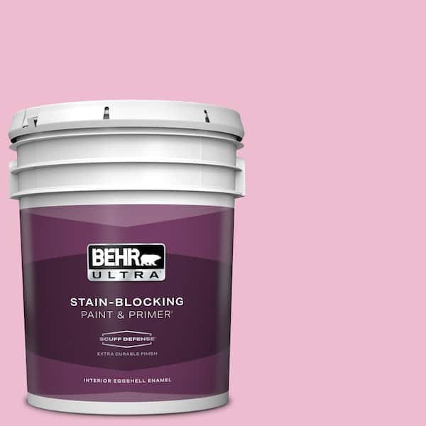 BEHR ULTRA 5 gal. #P130-2A Dainty Pink Extra Durable Eggshell Enamel Interior Paint & Primer