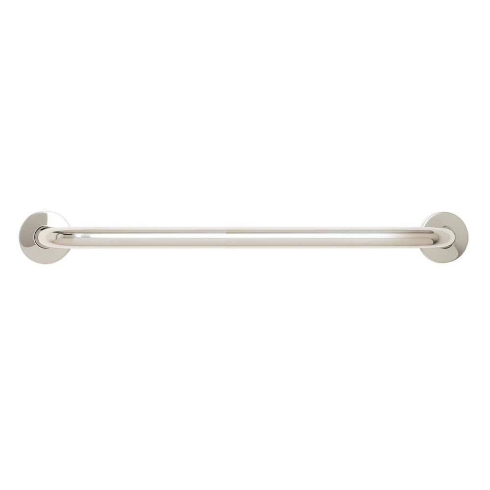 24 in. x 1-1/4 in. Dia Stainless Steel Wall Mount ADA Compliant Bathroom Shower Grab Bar in Polished price history on PriceWatchPro