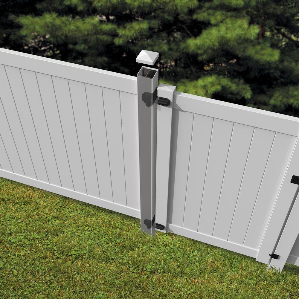5 in. x 5 in. x 106 in. Aluminum Insert for Vinyl Fence Post