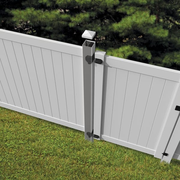 Barrette Outdoor Living 5 in. x 5 in. x 106 in. Aluminum Insert Fence Post Insert