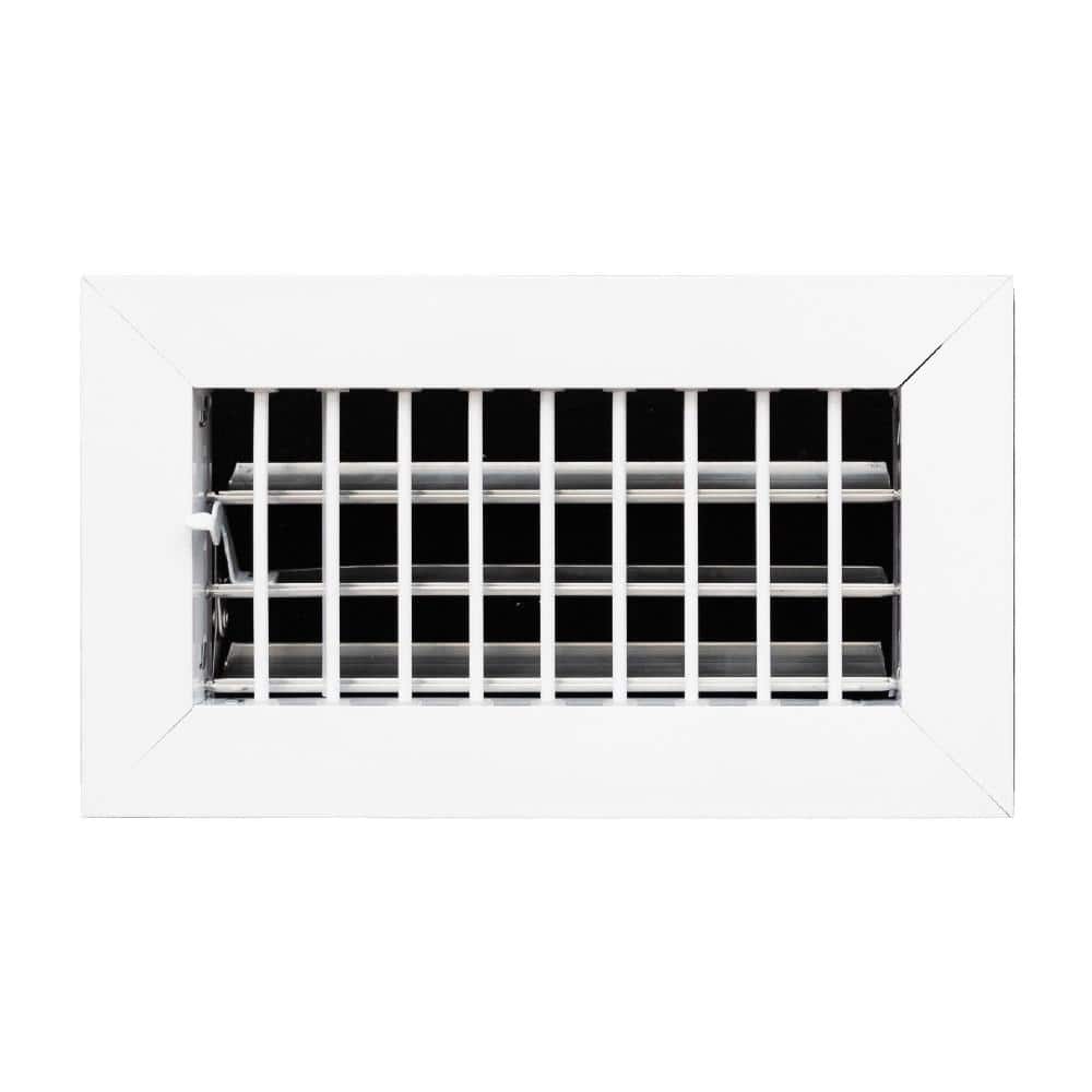 8 in. x 4 in. Aluminum Adjustable Wall Register in White price history on PriceWatchPro