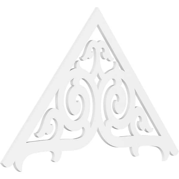 Ekena Millwork Athens 1 in. D x 42 in. W x 72 in. L Signature Urethane Gable Pediment