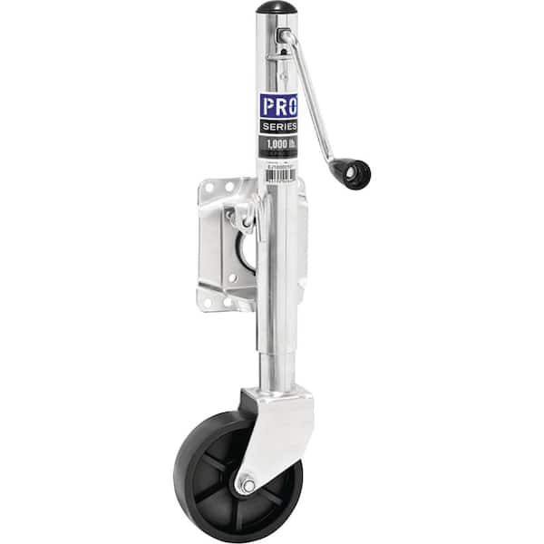Unbranded 1000 lbs., Swivel, Zinc Plated, 6 in. Poly Wheel, Pro Series Jack