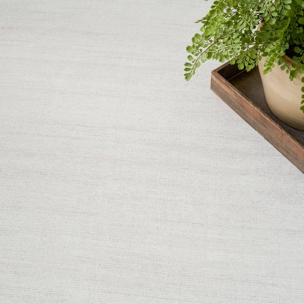 Ivory Grey 9' x 12' Washable Viscose Area Rug