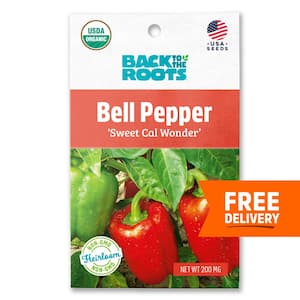 Organic Sweet Cal Wonder Bell Pepper Seed (1-Pack)