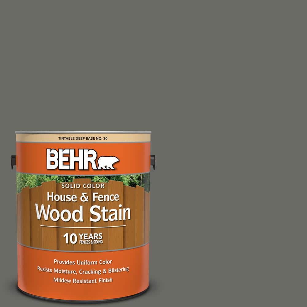 1 gal. #PPU18-18 Mined Coal Solid Color House and Fence Exterior Wood Stain