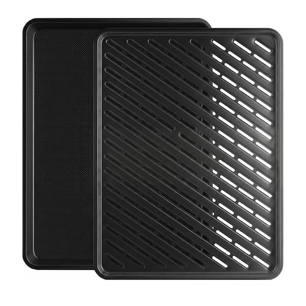 Diamond Texture Carbon Steel Nonstick Ceramic Cookie Sheet Pan and Wire Cooling Rack Set for Baking 2 Pack