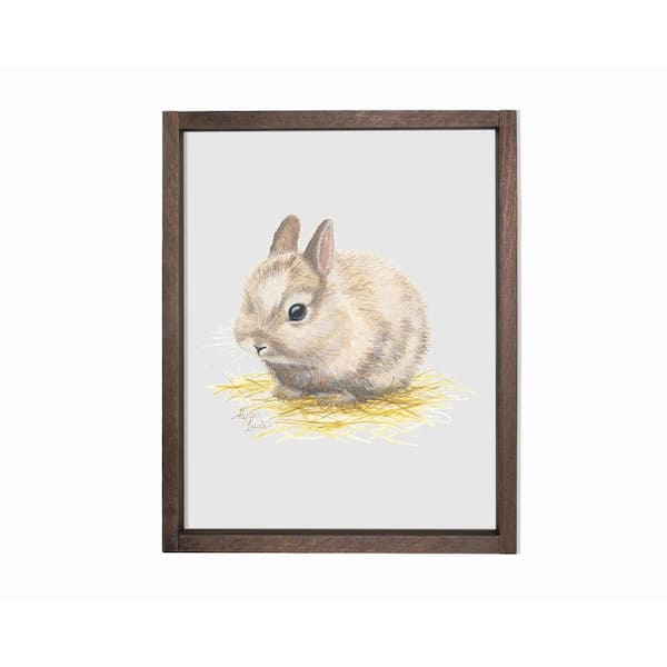 Unbranded Barnyard Littles Bunny Farmhouse Decorative Sign 11 in. x 14 in.
