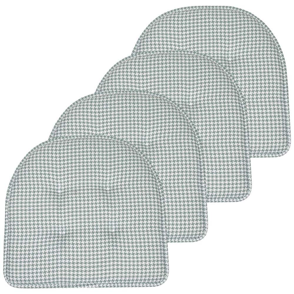 PistachioHoundstooth Stitch Memory Foam U-Shaped 16 in. x 16 in. Non-Slip Indoor/Outdoor Chair Seat Cushion (4-Pack) price history on PriceWatchPro