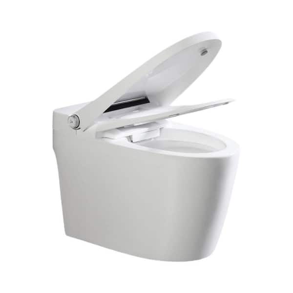Pacific Smart Toilet-1.28 GPF Water-Efficient Elongated in White