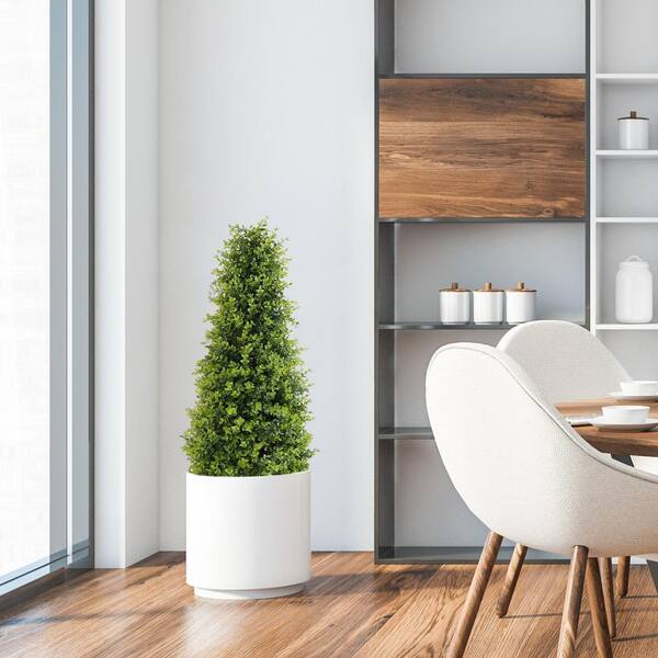 3 ft. Outdoor Artificial Topiary Trees Faux Boxwood Decor Plants