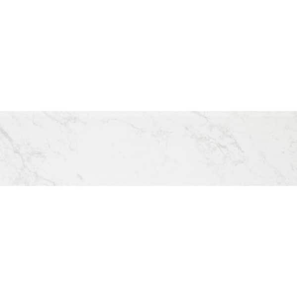 Florida Tile Home Collection Brilliance White Bullnose 3 in. x 12 in ...