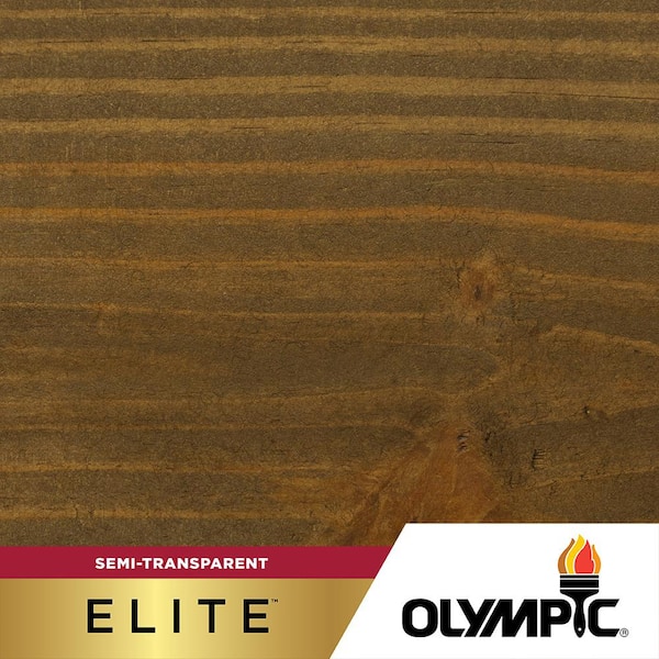 Olympic Elite 8 oz. Coffee Semi-Transparent Exterior Wood Stain and Sealant in One