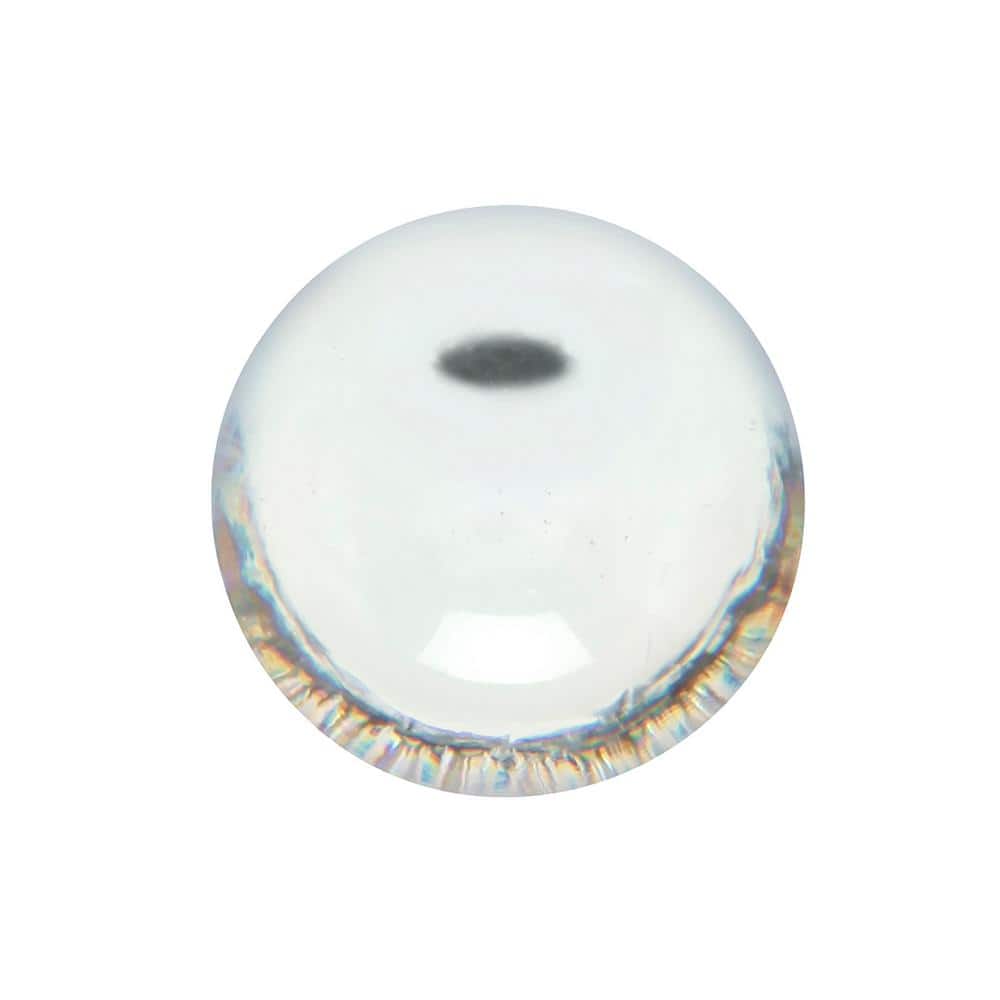 Clear Round Acrylic Cabinet Knob with Mounting Hardware