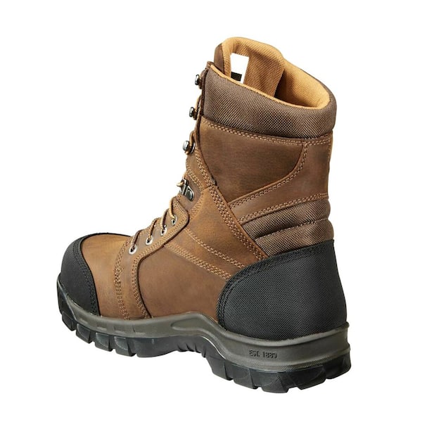 CARHARTT Mens Size 8 Waterproof Brown Work Boots Carhartt Men main image 3