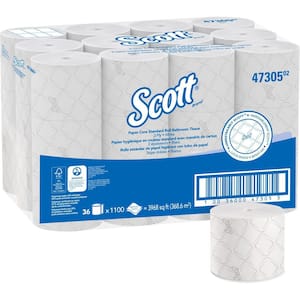Small Core High Capacity Toilet Tissue (1100-Sheets per Roll, 36-Rolls per Carton)