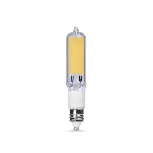 Feit Electric 35-Watt Equivalent Bright White (3000K) T4 Mini Candelabra E11 Base Decorative LED Light Bulb