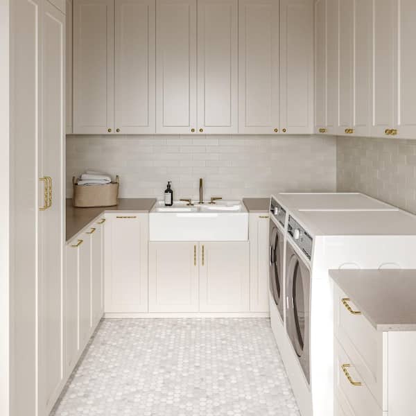 Monet Circle 2 in. x 2 in. Honed Oriental White Marble Mosaic Tile (4.69 sq. ft./Case)