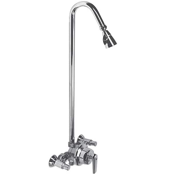 Speakman Sentinel Mark II 2-Handle 3-Spray Exposed Shower with Showerhead in Polished Chrome (Valve Not Included)