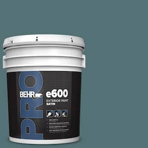 5 gal. #HDC-CL-22 Sophisticated Teal Satin Exterior Paint