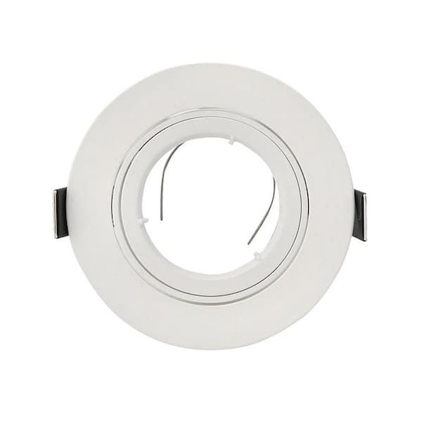 Unbranded Mediterraneo 3.67 in. 6500K White Integrated LED Light Recessed Trim