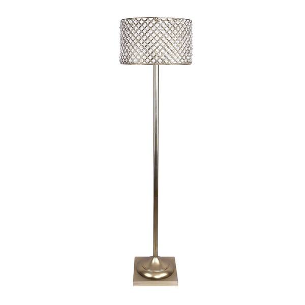 Gold Plated Metal Floor Lamp, Bling Table Lamp Shades