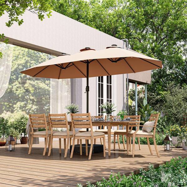 best patio umbrella for windy areas Choice Products 7.5ft Market with Wavy Trim, UV-Fade-Resistant 210g Canopy, Crank & Tilt, Wind Vent, Heavy-Duty Frame Use a specialized type Best Choice Products 10ft Outdoor Woodgrain Pattern Steel Market Patio Umbrella w/ Crank  Tilt - Burgundy Buy the Luna 7.5FT Please select Fringe or Binding/Edging Color:Navy Fringe