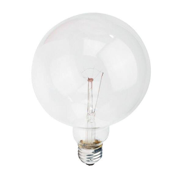Philips DuraMax 40-Watt Incandescent G40 Clear Decorative Globe Light Bulb (6-Pack)