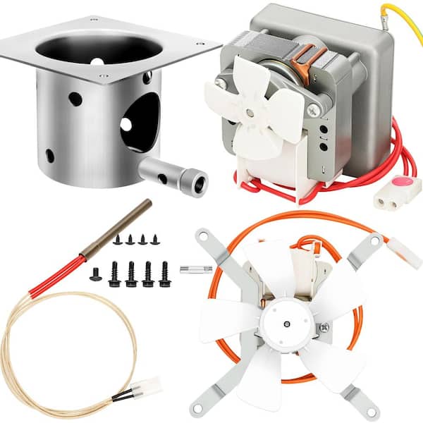 Pellet Grill Replacement Kit with 2.0 RPM Auger Motor, Induction Fan, SUS304 Fire Burn Pot and Hot Rod Ignitor