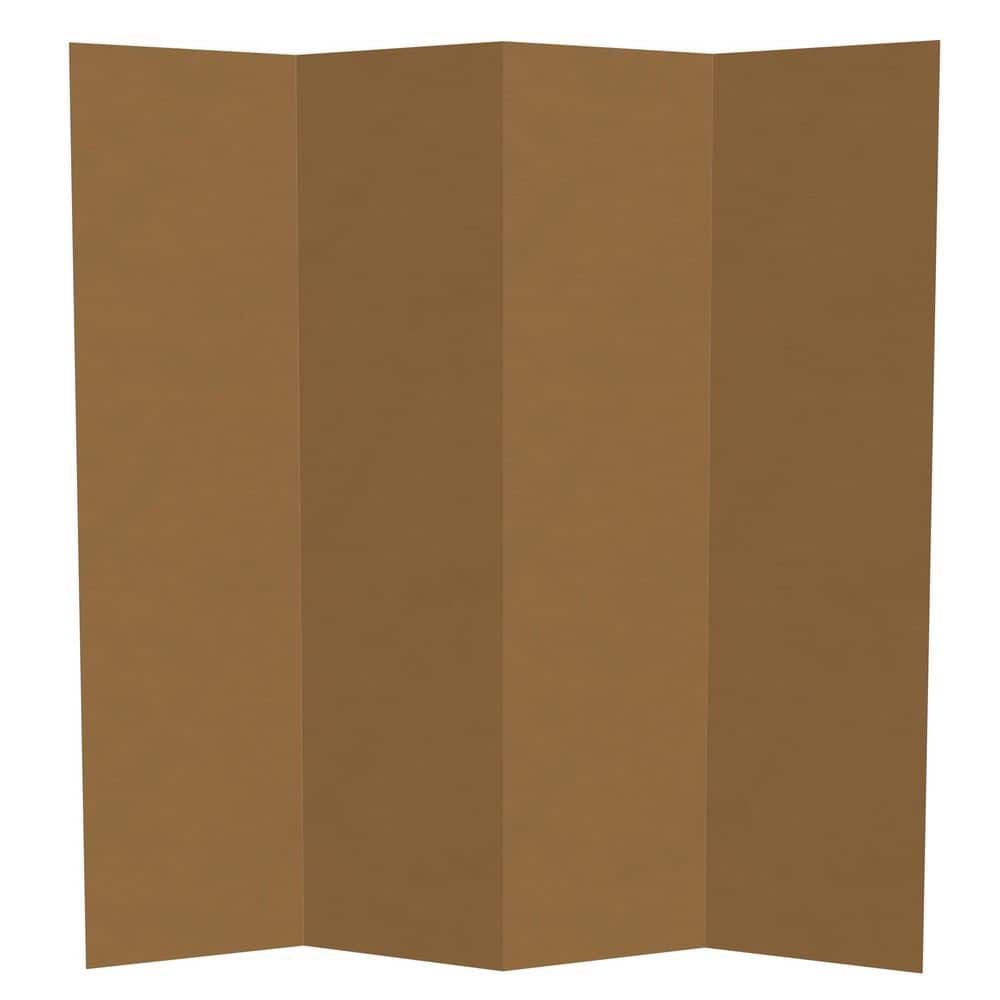 6 ft. Tall Brown Temporary Cardboard Folding Screen - 4 Panel price history on PriceWatchPro