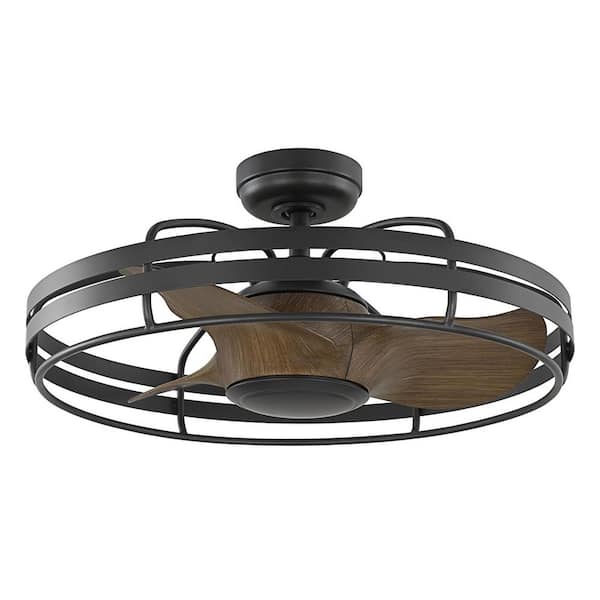 Bastrop 26 in. Indoor/Outdoor Graphite Transitional Ceiling Fan with Remote Included for Living Room